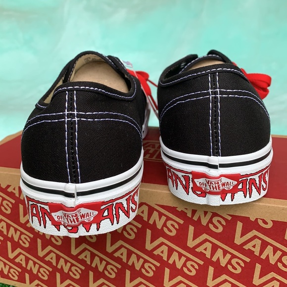 VANS AUTHENTIC SKETCH SIDEWALL Black/Red WMNS - Picture 10 of 13